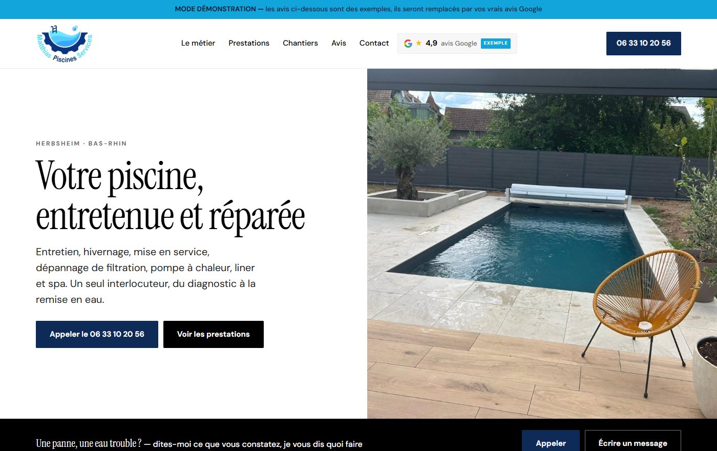 Site de Matthias Piscines Services